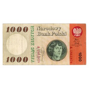1000 zloty 1965 Nicolaus Copernicus A series - 8 pieces
