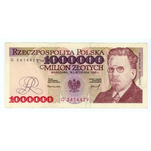 1 000 000 zlotých 1993 ser. G a L a 2 000 000 zlotých 1993 ser. A