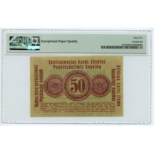 Poznaň/Posen - 50 kopejok 1916 - doložka ...získava... malé písmo - PMG 65 EPQ