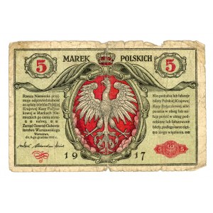 5 polských marek 1916 - Generál ( 7 kusů)