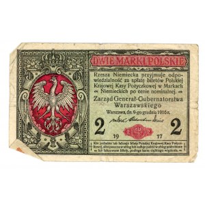 2 polnische Marken 1916 - ( 4 Stück)