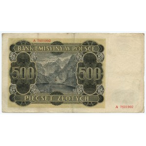 500 zlotých 1940 - séria A