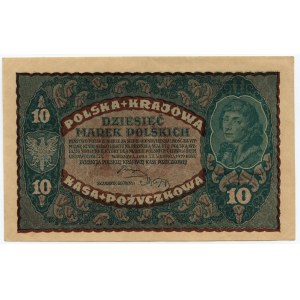 10 marek polskich 1919 - II Serja AH