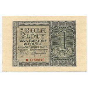 1 zlotý 1940 - séria B