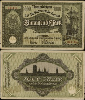 Poľsko, 1 000 mariek, 31.10.1922