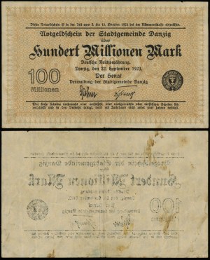 Poland, 100 million, 22.09.1923
