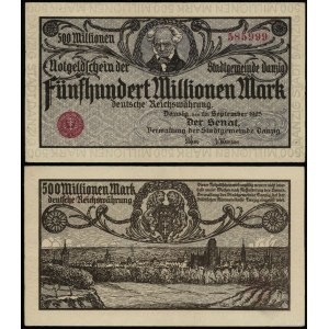 West Prussia, 500,000,000 marks, 26.09.1923