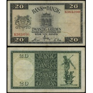 Poland, 20 guilders, 1.11.1937