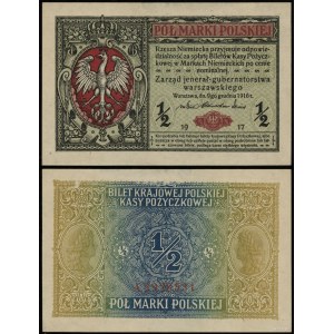 Poland, 1/2 Polish mark, 9.12.1916