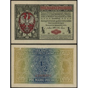 Poľsko, 1/2 poľskej marky, 9.12.1916