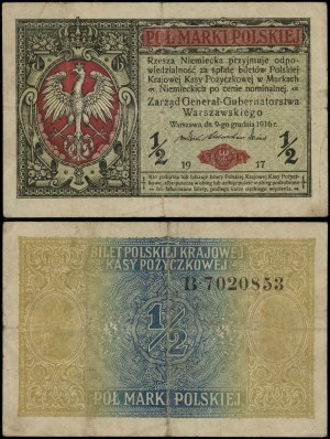 Poľsko, 1/2 poľskej marky, 9.12.1916