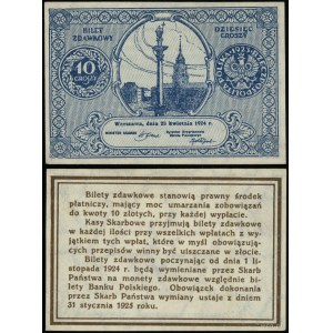 Polska, bilet zdawkowy - 10 groszy, 28.04.1924