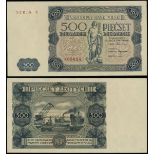 Poland, 500 zloty, 15.07.1947