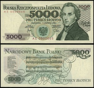 Poland, 5,000 zloty, 1.06.1982