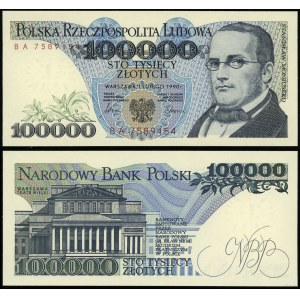Poland, 100,000 zloty, 1.02.1990