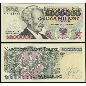 Poland, 2,000,000 zloty, 16.11.1993