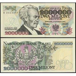 Poľsko, 2 000 000 PLN, 16.11.1993