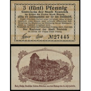 Západné Prusko, 5 fenig, 2.06.1920