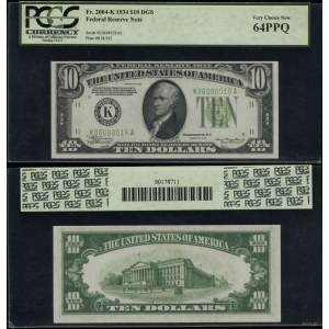 Spojené štáty americké (USA), 10 dolárov, 1934