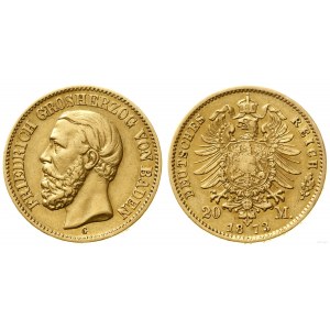 Niemcy, 20 marek, 1873 G, Karlsruhe