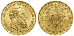 Germany, 20 marks, 1888 A, Berlin