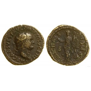 Cesarstwo Rzymskie, dupondius, 74, Rzym
