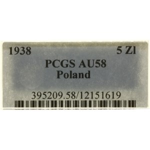 Polska, 5 złotych, 1938, Warszawa