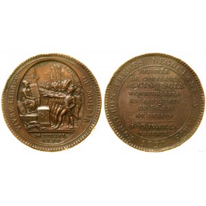 Francúzsko, medaila - 5 solov, 1792