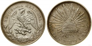 Mexico, peso, 1899 Mo.A.M, Mexico City