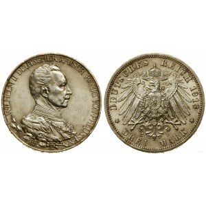 Germany, 3 marks, 1913 A, Berlin