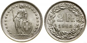Switzerland, 2 francs, 1965 B, Bern