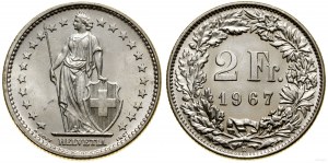 Switzerland, 2 francs, 1967 B, Bern