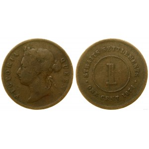Úžinové osady, 1 cent, 1874