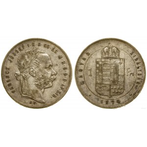 Węgry, 1 forint, 1874, Kremnica