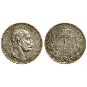 Węgry, 1 korona, 1914 KB, Kremnica