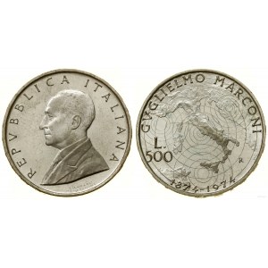 Taliansko, 500 lír, 1974 R, Rím