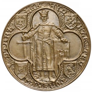 Medal, 500. rocznica Bitwy pod Grunwaldem 1910 STARŁ ŁEB HYDRZE TEUTOŃSKIEJ
