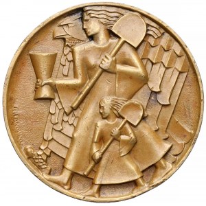 Medal, Budowa Kopca J. Piłsudskiego, Kraków 1936