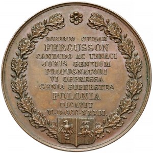Medal, Robert Cutlar Fergusson - obrońca sprawy polskiej 1832