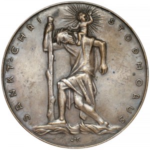 Medal / medalion (10cm) Święty Krzysztof (JK)