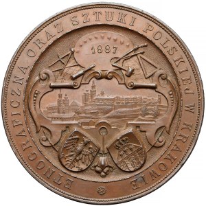 Medal nagrodowy Wystawa Krajowa Rolnicza... Kraków 1887 (Pittner)