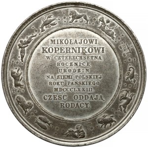 Medal 400-lecie urodzin Mikołaja Kopernika 1873