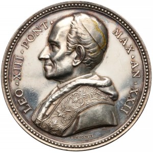 Watykan, Leon XIII, Medal Anno XXII (1899) (Bianchi) z grawerunkiem