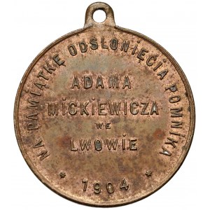 Medal, Odsłonicie Pomnika Mickiewicza Lwów 1904