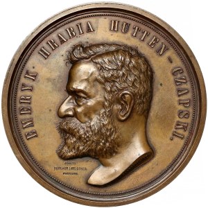 Medal, Emeryk Hrabia Hutten-Czapski 1896 - rzadki