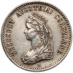 Austria, Żeton koronacyjny Elżbiety Bawarskiej (Sissi) 1867