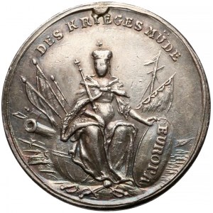 Deutschland, Silbermedaille, Der Frieden zu Aachen 1748