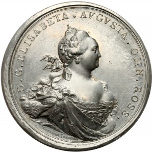 Rosja, Elżbieta, Medal zakończenie sporów o granicę 1754