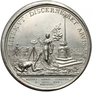 Rosja, Elżbieta, Medal zakończenie sporów o granicę 1754
