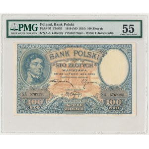 100 złotych 1919 - PMG 55